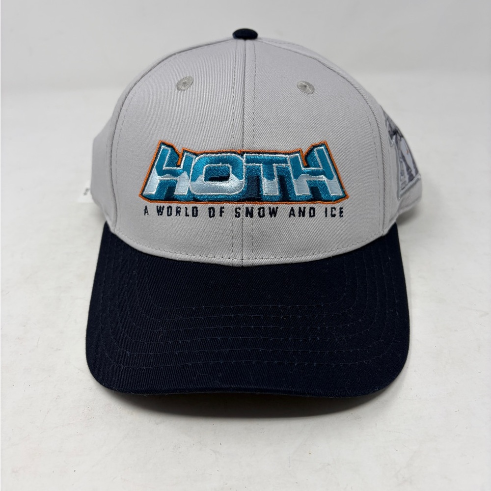 Disney Star Wars Hoth A World of Snow and Ice adjustable cap Grey & Navy Hat NWT